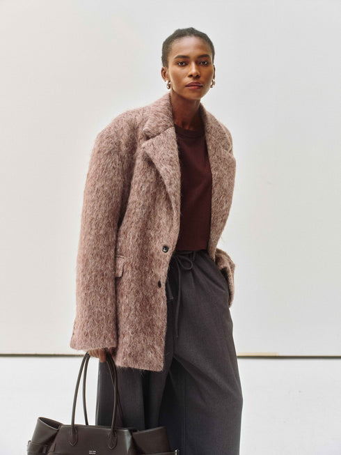 Velin Wool Fuzzy Blazer